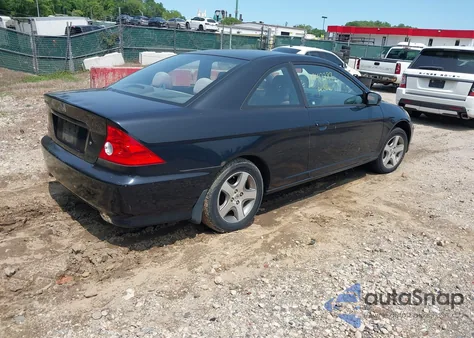 2004 Honda Civic Ex из США, поврежденный, VIN 1HGEM22954L004004